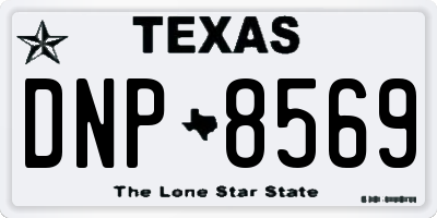 TX license plate DNP8569