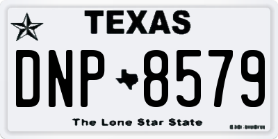 TX license plate DNP8579