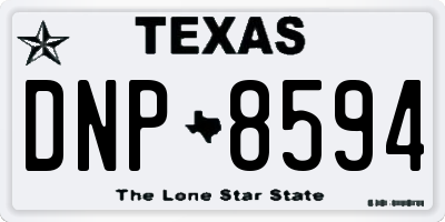 TX license plate DNP8594