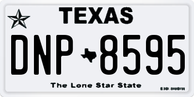 TX license plate DNP8595