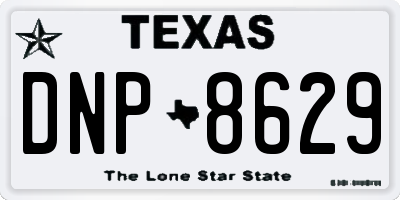 TX license plate DNP8629