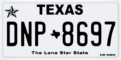 TX license plate DNP8697