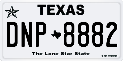 TX license plate DNP8882