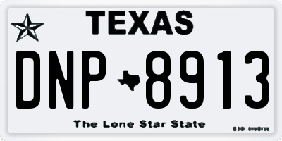 TX license plate DNP8913