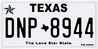TX license plate DNP8944