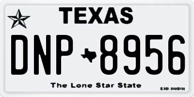 TX license plate DNP8956