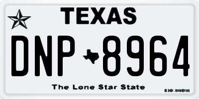 TX license plate DNP8964
