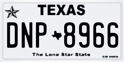 TX license plate DNP8966
