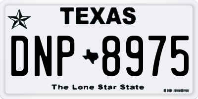 TX license plate DNP8975