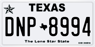 TX license plate DNP8994