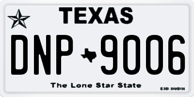 TX license plate DNP9006