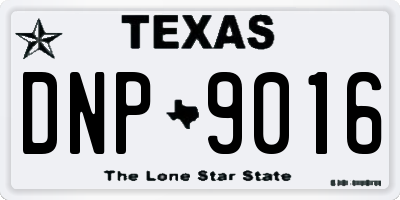 TX license plate DNP9016