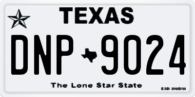 TX license plate DNP9024
