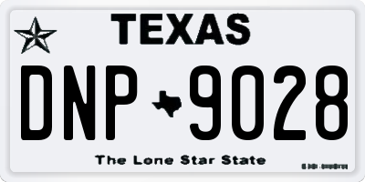 TX license plate DNP9028