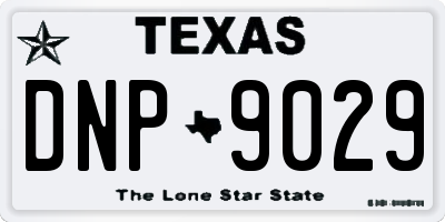 TX license plate DNP9029