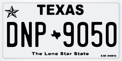 TX license plate DNP9050