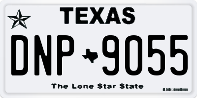 TX license plate DNP9055