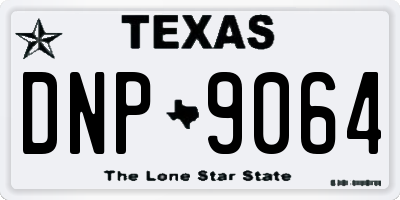 TX license plate DNP9064