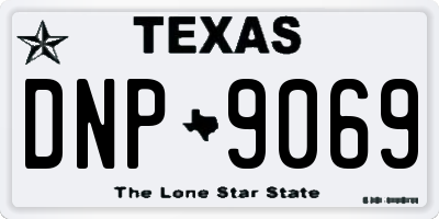 TX license plate DNP9069