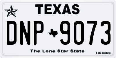 TX license plate DNP9073