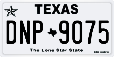 TX license plate DNP9075