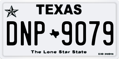 TX license plate DNP9079