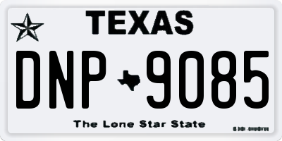 TX license plate DNP9085