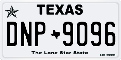 TX license plate DNP9096