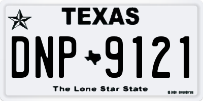 TX license plate DNP9121
