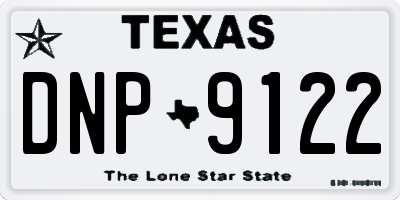TX license plate DNP9122