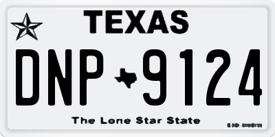 TX license plate DNP9124
