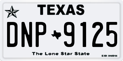 TX license plate DNP9125