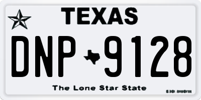 TX license plate DNP9128