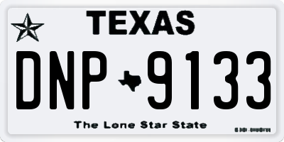 TX license plate DNP9133