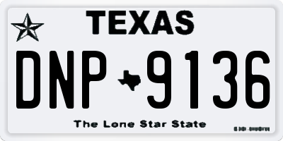TX license plate DNP9136