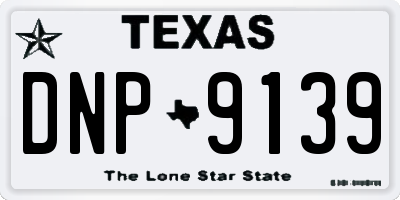TX license plate DNP9139