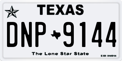 TX license plate DNP9144