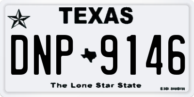TX license plate DNP9146