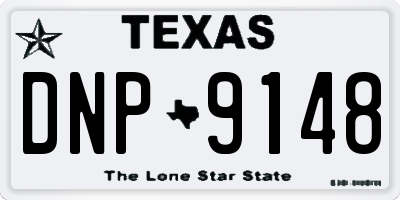 TX license plate DNP9148
