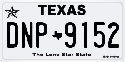 TX license plate DNP9152