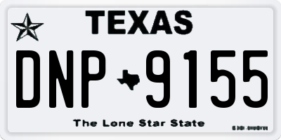 TX license plate DNP9155