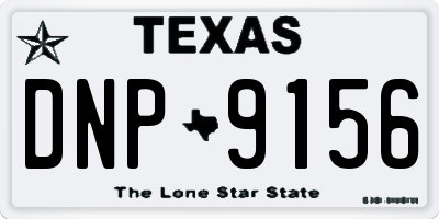 TX license plate DNP9156