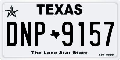TX license plate DNP9157