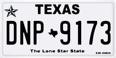 TX license plate DNP9173