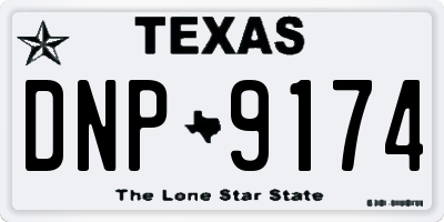 TX license plate DNP9174