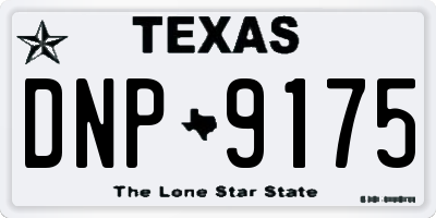 TX license plate DNP9175