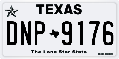 TX license plate DNP9176