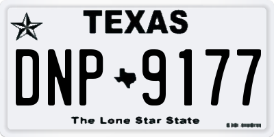 TX license plate DNP9177