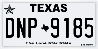 TX license plate DNP9185