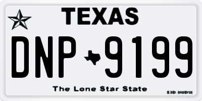 TX license plate DNP9199